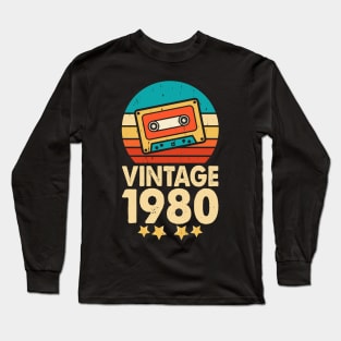 Vintage 1980 T shirt For Women Long Sleeve T-Shirt